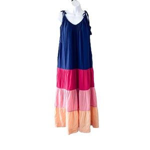 Old Navy Tasseled Maxi Swing Dress